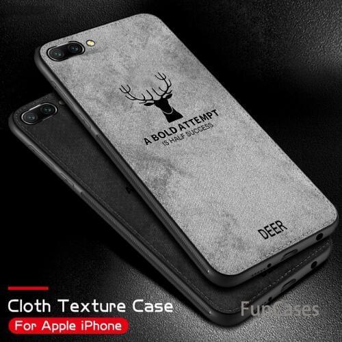 Soft TPU edge Embossed Deer Phone Case For Huawei P20 lite Pro Honor 9 lite 10 9n 9i play 7x 7c Pro 7a y9 2018 Soft Cloth Cover