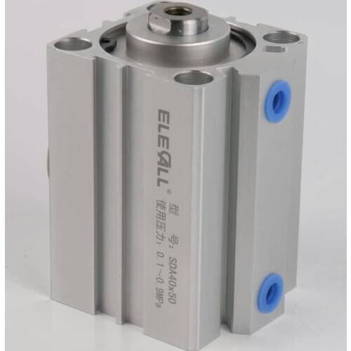 SDA40*50 / 40mm Bore 50mm Stroke Compact Air Cylinders Double Acting Pneumatic Air Cylinder