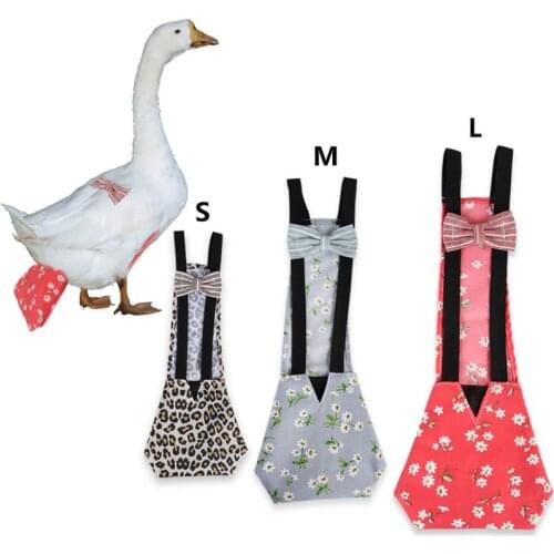 Pet Chicken Duck Diaper Washable Poultry Goose Clothes Bowknot Design With Elastic Band