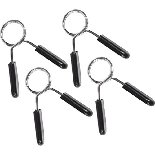 4 Pack Dumbbell Spring Collars, Exercise Barbell Clip Clamps for Weight Dumbbells Gym Fitness Training Weight-Lifting