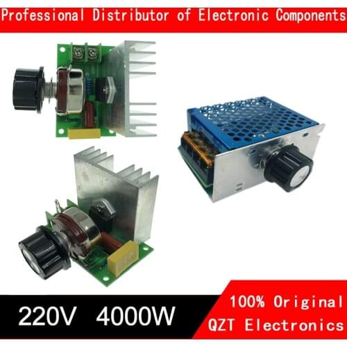 4000W 220V High Power Voltage Regulators SCR Speed Controller Electronic Voltage Regulator Governor Thermostat HR