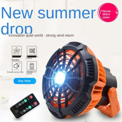 Universal USB Rechargeable Outdoor Fan Light Student Tent Chandelier Electric Portable Camping Hanging Fan Light