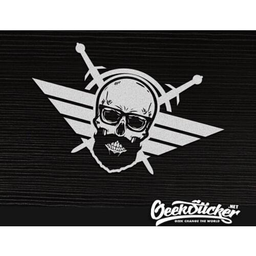 Waterproof Reflective 2pcs Body Car Styling Reflective US Army Skull USMC WW2 Vinyl Sticker for Jeep Cherokee Wrangler Renegade