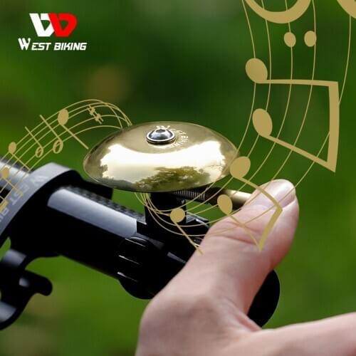 WEST BIKING Retro Cycling Bell Bike Vintage Bell Ring Ultralight Clear Loud Sound Bike Horn Safety Bell Alarm Cycle Accessories