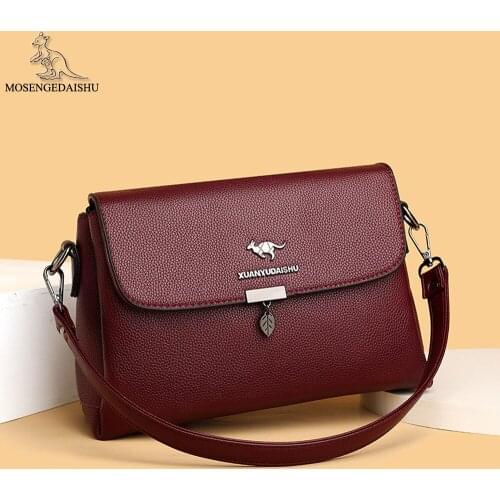 Luxury Designer High Quality PU Leather Ladies Shoulder Bag 2021 New Women Messenger Bags Fashion Letter Design Womens Bag Sac