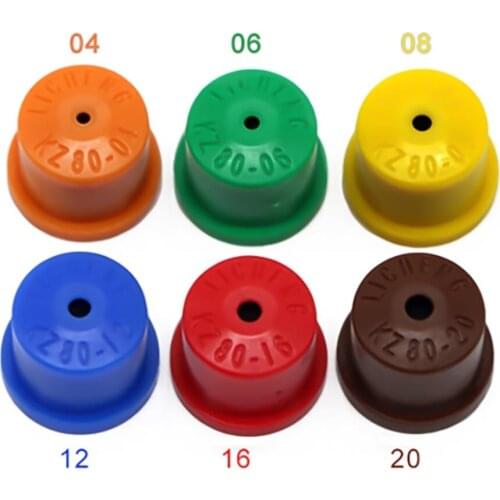 10 pieces in a lot) KZ80 Plastic POM High Wear Resistant Polymer Hollow Round Cone Spraying Agricultural Drone Nozzle