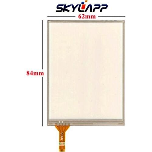 2 Pcs New 3.5'' Inch TouchScreen 4 Wire for GPS Navigation Resistance Handwritten Touch Panel Screen Glass Digitizer 84mm*62mm