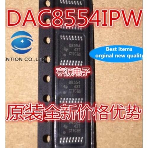5pcs real photo 100% new and orginal DAC8554IPW DAC8554 D8554 TSSOP - 16 d/a converters