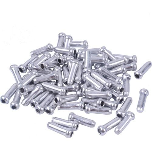 50/100PCS MTB Bike Bicycle Brake Shifter Aluminum Inner Cable Tips Crimps Cycle Cycling Parts Derailleur Shift Cables End Caps