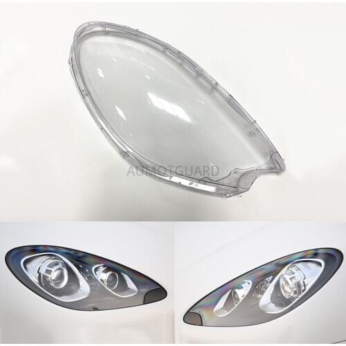 Car Headlight Lens For Porsche Macan S Macan Turbo 2012 2013 2014 Car Headlamp Lens Replacement Lens Auto Shell Cover