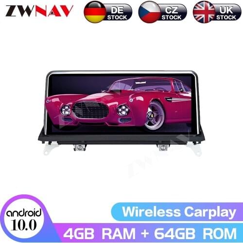 PX6 4+64G Android 9.0 Car multimedia Player GPS navigation for BMW X5 E70 F15 2007-2013 car Audio radio stereo wifi BT head unit