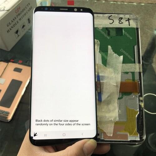 Original For Samsung Galaxy S8 Plus LCD Display With Frame AMOLED Screen Display S8 Plus G955F G955A LCD+dead pixels