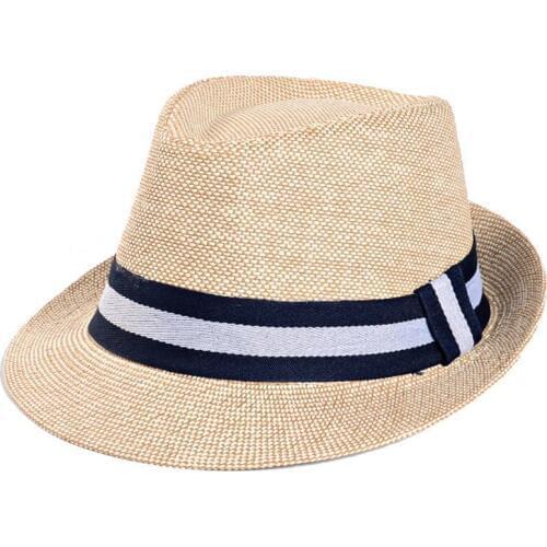 Summer Jazz Cap Panama Beach Caps Fedora Hats for Men Women Outdoor Fashion Sun Hat chapeu