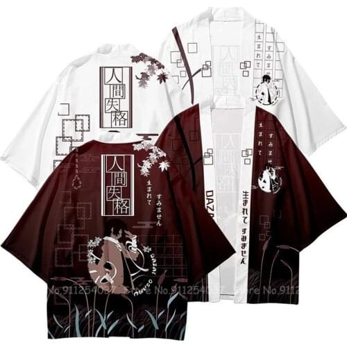 Men Women Japanese Anime Bungo Stray Dogs Cosplay Kimono Robes Harajuku Fashion Streetwear Cardigan Tops Haori Jackets Coat