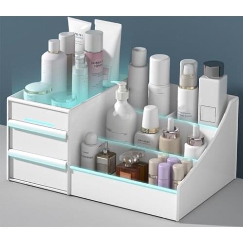 Large Capacity Cosmetic Storage Box Makeup Drawer Organizer Jewelry Nail Polish Makeup Container Desktop Sundries Storage Box