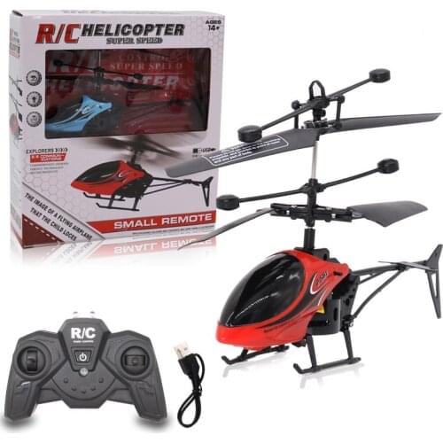 QF810 2CH RC Helicopter Suspension Toy Gift For Children With LED Light For Birthday Gift Toys Quadcopter Remote Control Toys