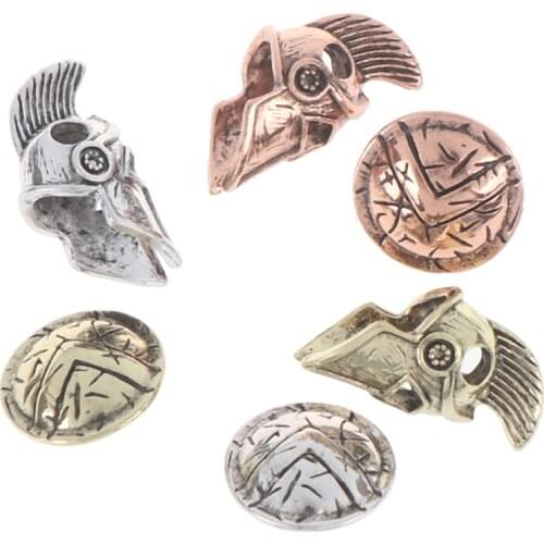 2pcs/Set Metal Charms Paracord Beads DIY Pendant Buckle For Paracord Knife Lanyards For Paracord Bracelet Accessories