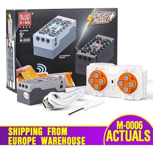 MOULD KING 8878 High-Tech Car Parts APP Motor Function Remote Contorl 4.0 Intelligent Module For 42009 Car Model Building Blocks