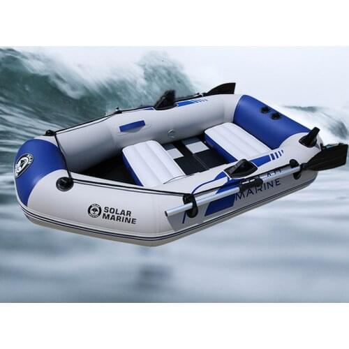 Solar Marine 2 Person 200 CM PVC Inflatable Rowing Boats Wooden Floor Professional Laminated Wear-resistant Fishing Yakay