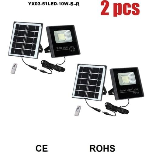 2pcs 51leds Solar Wall lamp Wireless smart on at night Solar Night light For Street Garden Patio Emergency Security Lighting sep