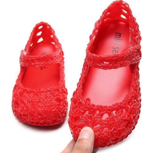 2020 new girl jelly sandals girls princess sandals girls non-slip kids beach shoes baby toddler girl shoes size 6-11