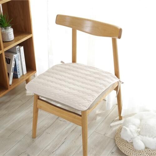 Solid Color Dining Chair Seat Classroom Cushions 45x45 Filling Nordic Decorative Pad Modern Home Decor Bar Office Living Room