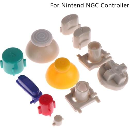 1set Full set buttons for Gamecube L R Right Left Trigger Buttons D-Pad ABXY buttons Mod Kit Set for Nintend NGC Controller
