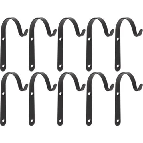 Hot 10 Pcs Iron Wall Hooks Outdoor Decorative Hook for Hanging Planter Coat Lantern Plant Hooks Hangers Metal Hooks