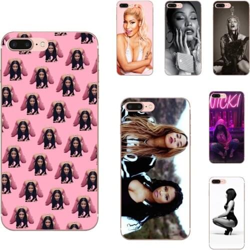 Transparent Soft Shell Nicki Minaj For Galaxy Alpha Core Note 2 3 4 S2 A10 A20 A20E A30 A40 A50 A60 A70 M10 M20 M30