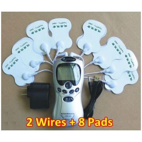 Christmas Gift 8pads Health Care Digital Tens Acupuncture Therapy Machine Massage Slimming Body Musle Sculptor Massager Cupping