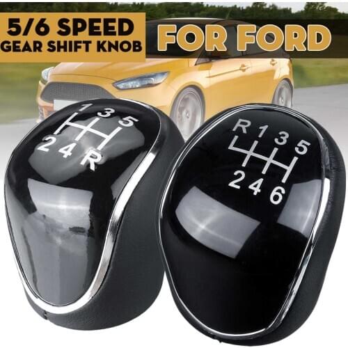 5/6 Speed MT Gear Shift Knob Lever Shifter Handball For Ford/Mondeo MK4 Focus MK2 MK3 C-Max S-Max I II Kuga Galaxy MK2 MK3