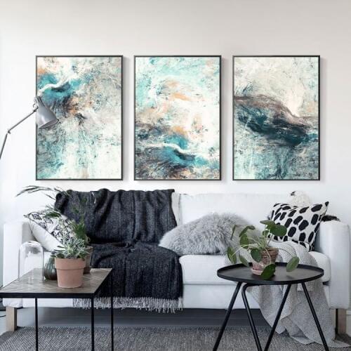 Modern Abstract Art Posters and Prints Wall Art Canvas Painting Messy Lines Pictures for Living Room Nordic Home Decor No Frame