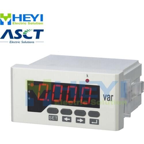LED digital 3 phase reactive power meter 48*96 mm Class 0.5 three phase digital panel meters