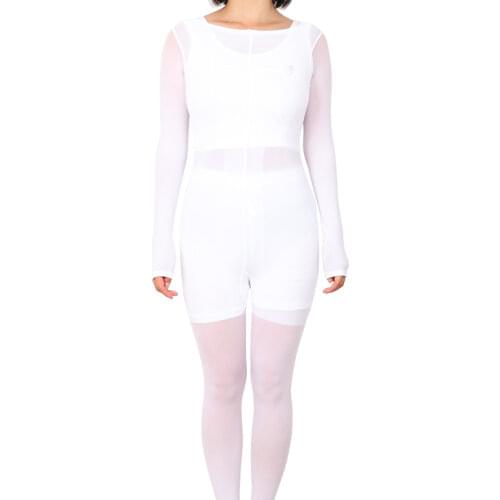 Vacuum roller clothes massage slimming suit, white garment slimming suit ,body massage suit 10pcs