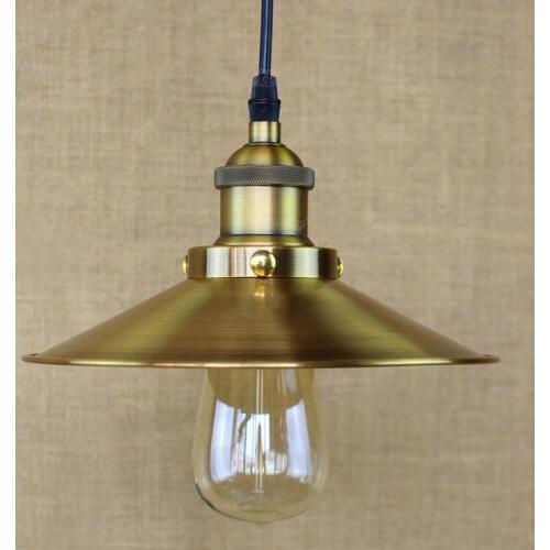 Retro Loft Style Vintage Industrial Lighting Edison Pendant Light Fixtures Golden Lampshade Lampen Nordic Style