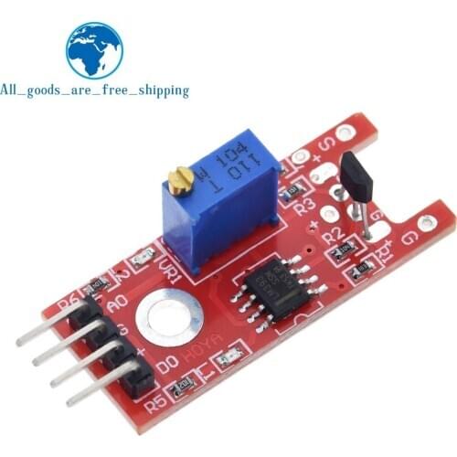 TZT Smart Electronics 4pin KY-024 Linear Magnetic Hall Switches Speed Counting Sensor Module diy Starter Kit KY024 for arduino