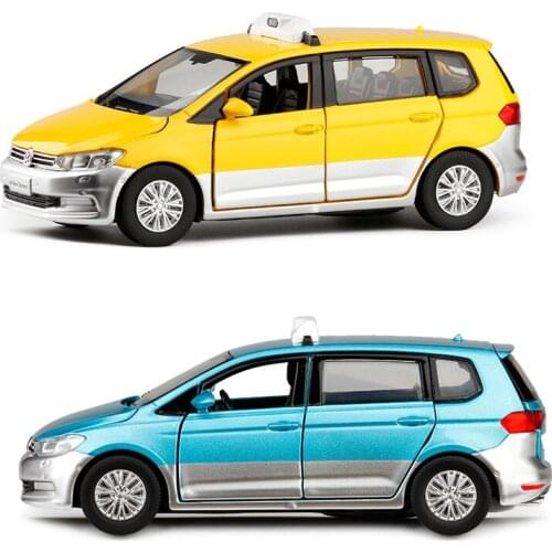 1:32 New Arrival Taxi MPV Model Toy Car Alloy Pull Back Children Collection Gift Off-Road Vehicle Toys V127