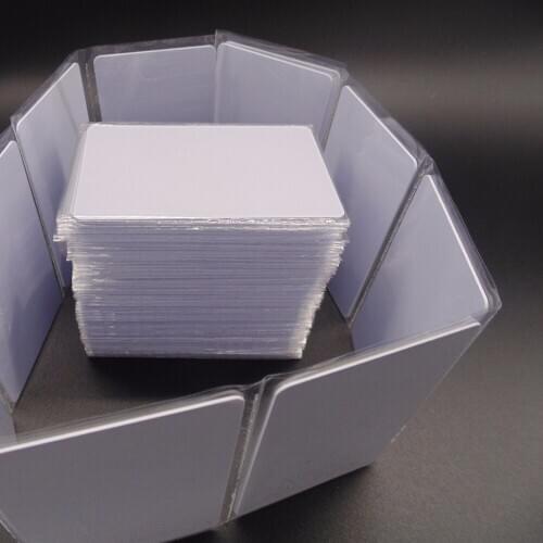 1000pcs/lot Mi-fare1k s50 13.56MHZ F08 IC NFC Tag White Card Access control