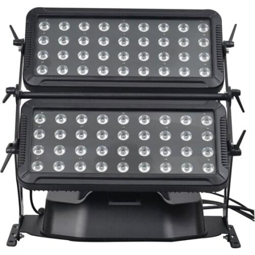 2 Roadcase+2pcs Tower hotel building wall wash led rgbw walll washer light dmx wall washer rgbw 72x10W