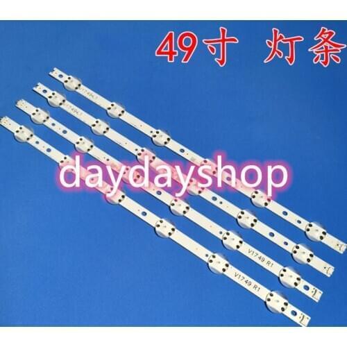 New8set=32 PCS LED strip For LG 49UV340C 49UJ6565 49UJ651V 49UJ670V 49UJ701V V17 49 R1 L1 ART3 2862 2863 6916L-2862A 2863A