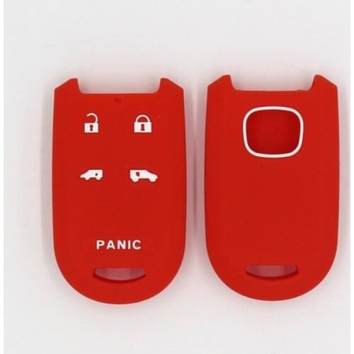 4PC Silicone Key Case Cover Holder Keychain for Honda CIVIC CR-V INSPIRE CITY 3 Buttons Car Key Cover Shell