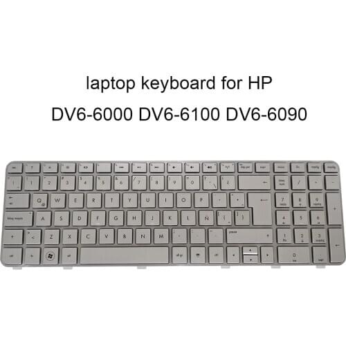 644356 161 Replacement Keyboards for HP pavilion DV6 6000 6200 DV6-6090 DV6-6100 LA Latin silver KB with frame 644363-161 best