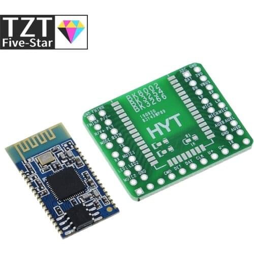 Bluetooth Stereo Audio Module Transmission BK8000L expansion board AT Commands SPP Bluetooth Speaker Amplifier DIY