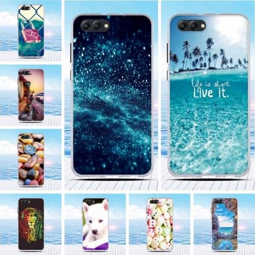 Cases Soft TPU For Huawei Honor V10 Soft Silicone Case For Huawei Honor View 10 Covers Case For Honor V10 Silicone Cover Bags