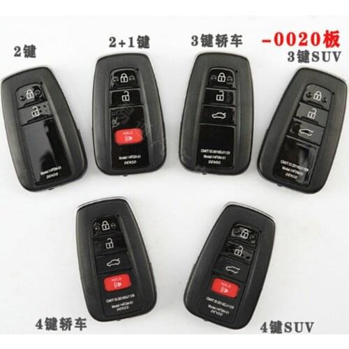 DAKATU for Toyota Avalon Camry C-HR RAV4 Prius Replacement Smart Remote Car Key Shell Case Fob 3 /2+1/3+1 4 Button