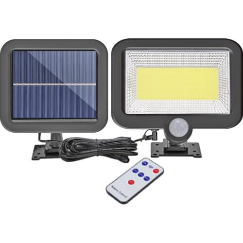 IP65 LED Solar Wall Light Solar Bollard Light Led Solar Wall Light Remote Control Human Motion Sensor Outdoor Garden Lamp