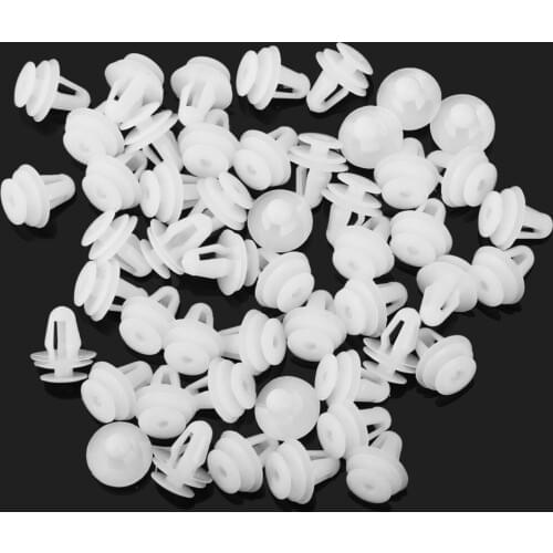 50Pcs 9mm Hole Door Panel Clips Auto Fastener Clip for nissan qashqai j10 for skoda octavia for alfa romeo 159 for opel corsa