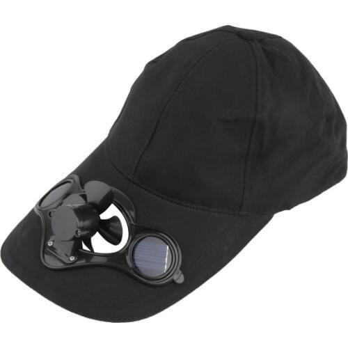 Fishing Summer Sport Outdoor Hat Cap With Solar Sun Power Cool Fan For Cycling Energy Save No Batteries Required