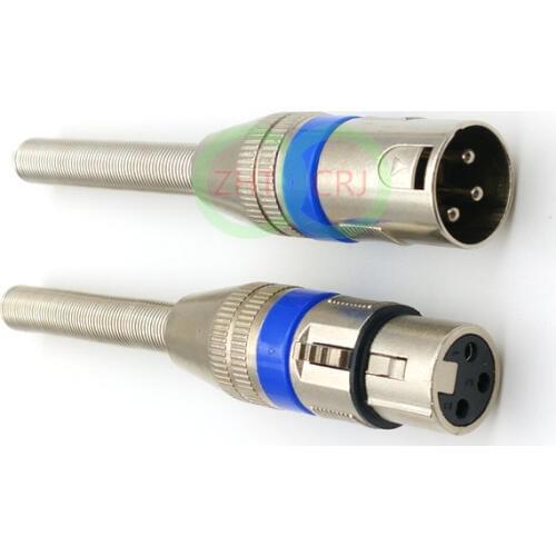 1pcs Male/female metal Microphone MIC Speaker AMP 3PIN XLR Audio connector