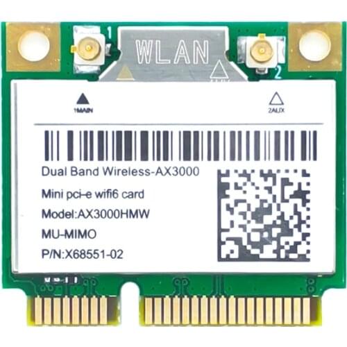 Mini PCI-E AX200 AX3000 Wi-Fi 6 Wireless Adapter Dual Band Bluetooth 5.1 Wifi Card 802.11AX 2.4G/5G Wlan Windows10